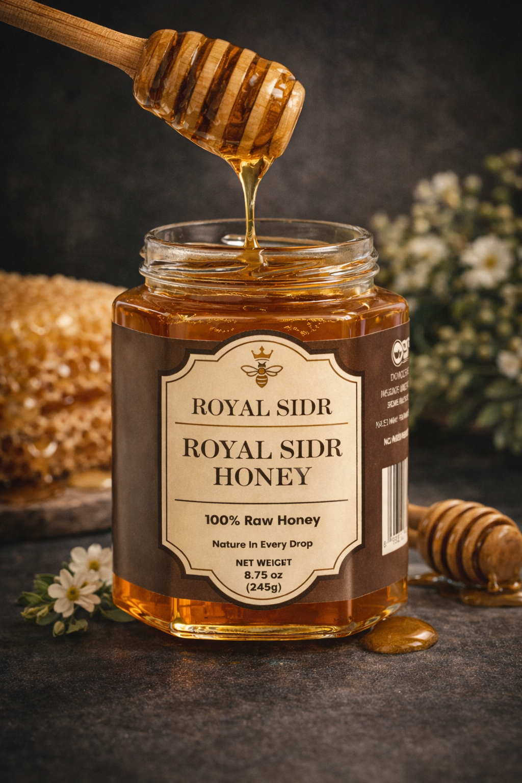 Royal Sidr Honey (245g) – Grade A Premium Yemeni Honey