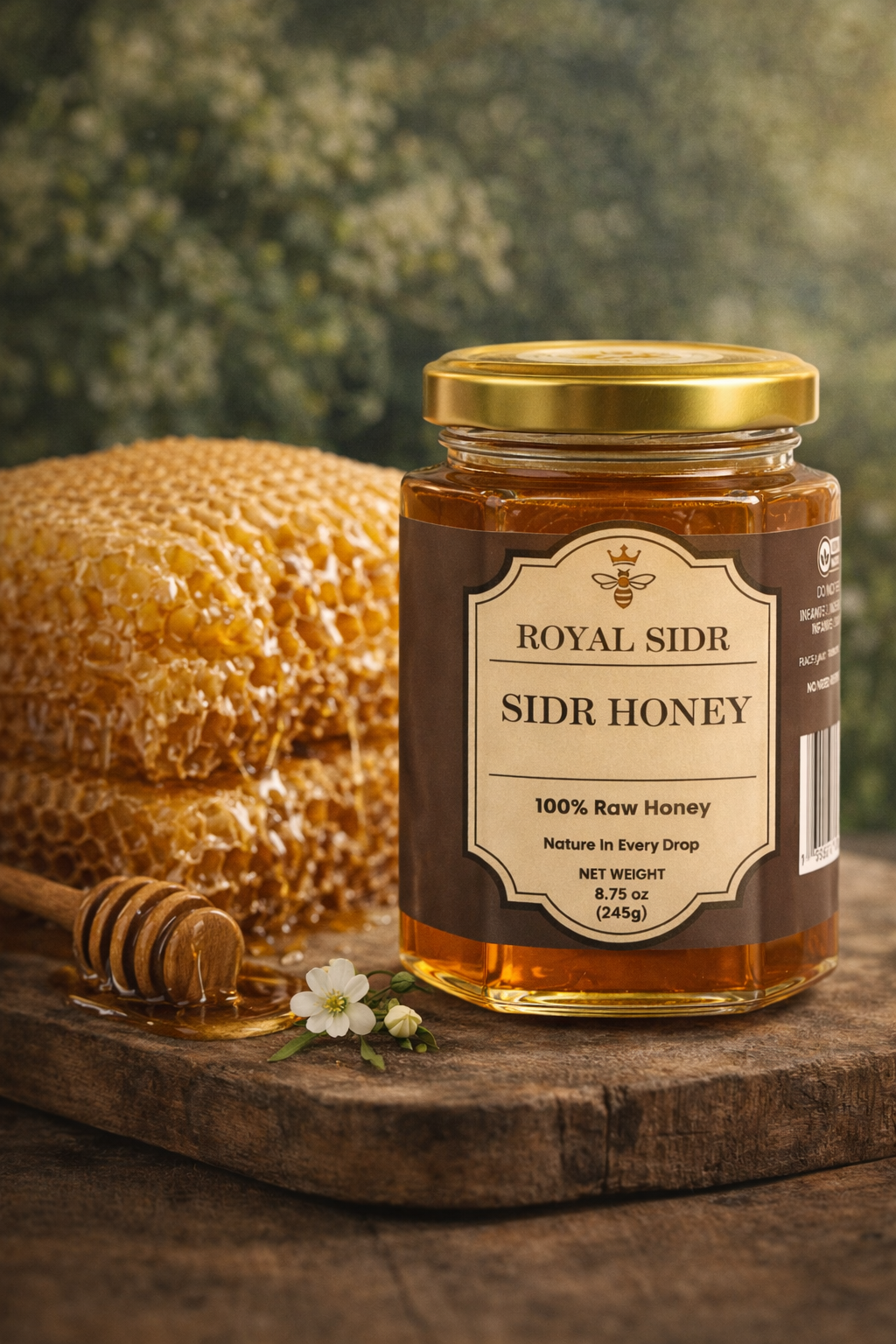Sidr Honey (245g) – Grade A Raw Yemeni Honey